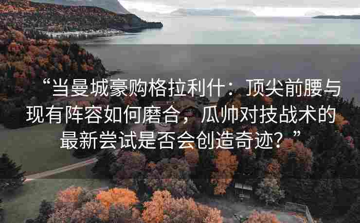 “当曼城豪购格拉利什：顶尖前腰与现有阵容如何磨合，瓜帅对技战术的最新尝试是否会创造奇迹？”